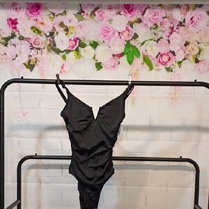 Time and Tru Black One-Piece Swimsuit